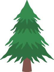 Christmas Watercolor Fir Tree