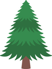 Christmas Watercolor Fir Tree