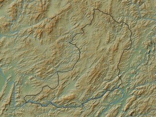 Oudomxai, Laos. Physical. No legend