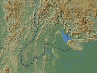 Vientiane, Laos. Physical. No legend