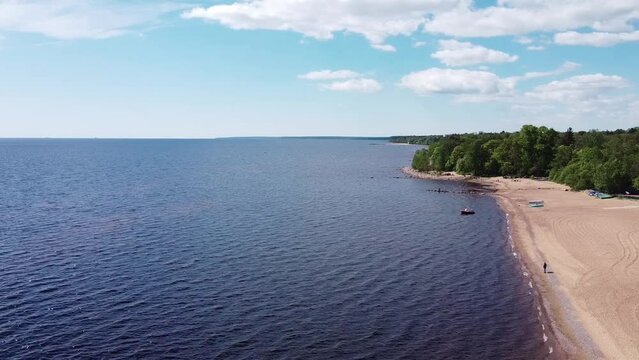 Gulf of Finland near Zelenogorsk, St. Petersburg region, Russia