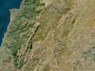 Beqaa, Lebanon. High-res satellite. No legend