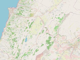 Fototapeta premium Beqaa, Lebanon. OSM. No legend