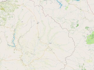 Obraz premium Mokhotlong, Lesotho. OSM. No legend