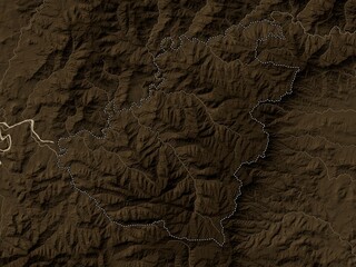 Quthing, Lesotho. Sepia. No legend