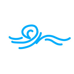 hand drawn wave doodle
