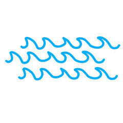 hand drawn wave doodle