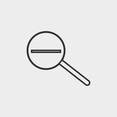 Zoom out vector icon illustration sign