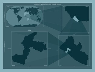 Margibi, Liberia. Described location diagram