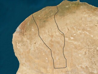 Al Marj, Libya. High-res satellite. No legend