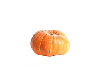 orange pumpkin isolated on white background