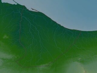 An Nuqat al Khams, Libya. Physical. No legend