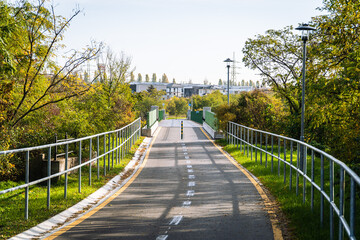 Obraz premium Bicycle road bridge