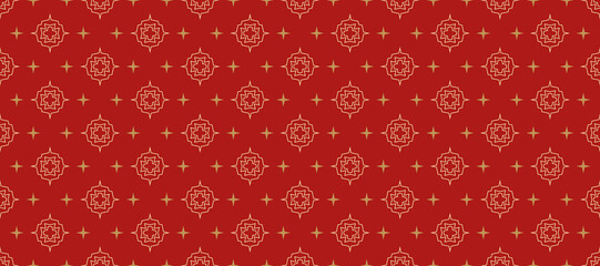 Seamless pattern with festive ornaments for your design