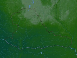 Taurages, Lithuania. Physical. No legend