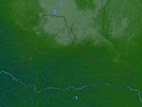 Taurages, Lithuania. Physical. No legend
