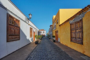 Garachico town, Tenerife, Canary Islands - a fragment of the architecture of this Urikle town
