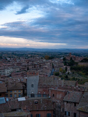 Naklejka premium view of Siena Town