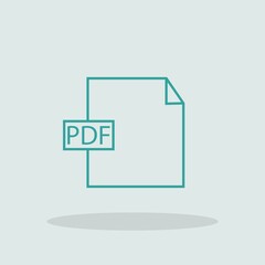 PDF format icon