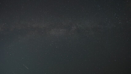 The dark night sky view with the milkyway as the background
