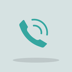 Phone call vector icon illustration sign