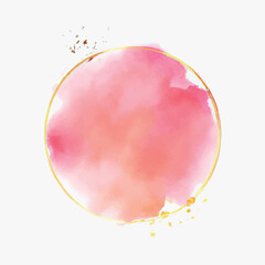 Watercolor flower frame background
