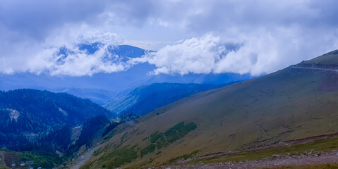 view of the mountains