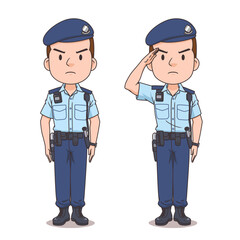 Cartoon character of Hong Kong police.