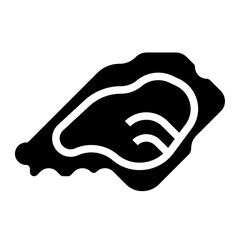 oyster glyph icon