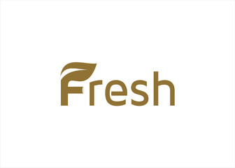 fresh leaf logo design 