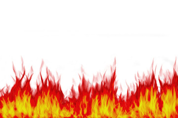 Fire flames on transparent background png