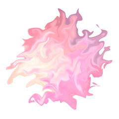 Pink Abstract Fire Watercolor