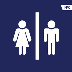 Male female toilet vector icon illustration sign