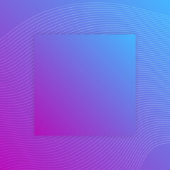 color gradient background template with square place for text. abstract gradient square template for social media posting, promo business banners and posters. light purple color overflowing gradient