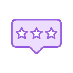 reviews line icon in two colors isolated on white background. reviews purple vector icon for web design, ui, mobile apps, print polygraphy and promo business