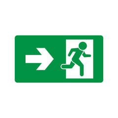 Exit on right glyph icon