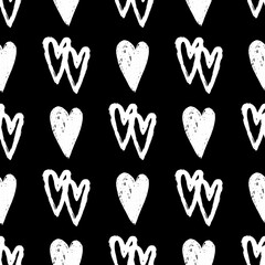 seamless pattern with hearts	