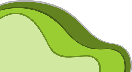 Green Papercut Shape Corner (3)