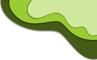 Green Papercut Shape Corner (10)