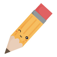 laughing pencil sign vector design