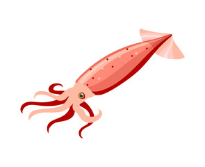 Squid Isometric Icon