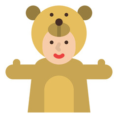 bear mascot costume party dress