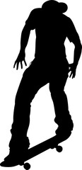 Skater Skateboarder Silhouette