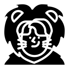 lion mascot costume party dress