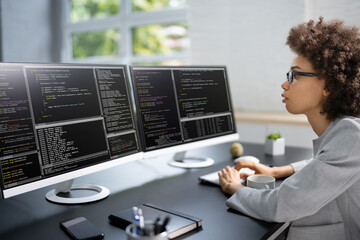 Software Programmer Or Coder Woman