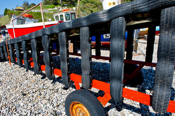 Fototapeta premium Beer Beach, Devon, Southwest England