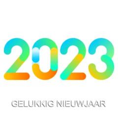 Fotobehang 2023 - gelukkig nieuwjaar 2023 © guillaume_photo
