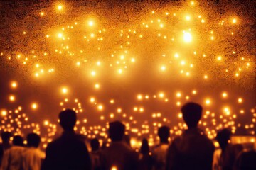 Fototapeta na wymiar Happy Diwali, Festival of lights celebration of shubh deepawali