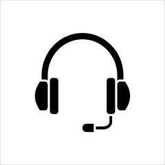 Headphone icon. Earphone icon.Isolated on white background