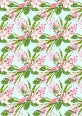 A4 Wallpaper Philippine flora Bagauak morado Pandan  pattern